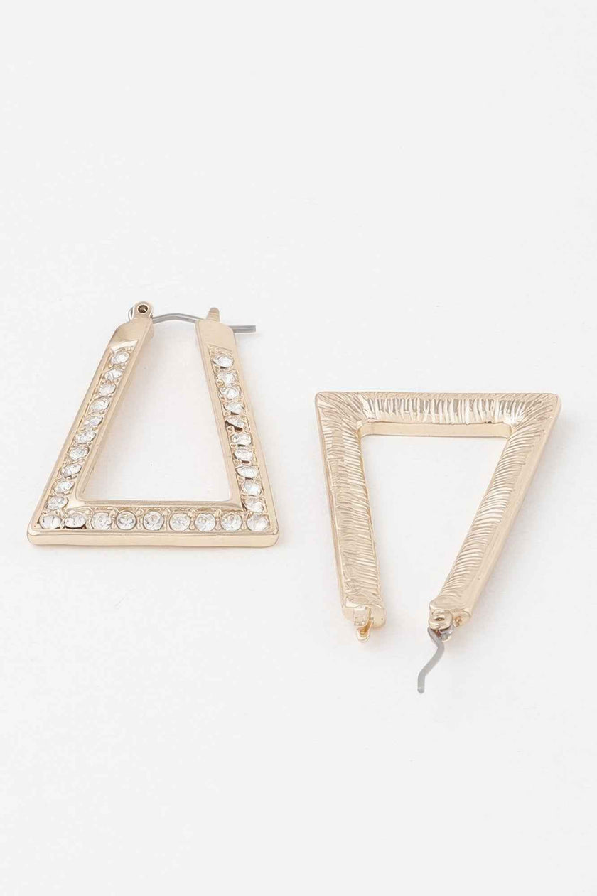 Geometric Rhinestone Earrings