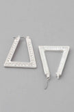 Geometric Rhinestone Earrings