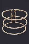 Start A Trend Sparkly Rhinestone Open Bracelet