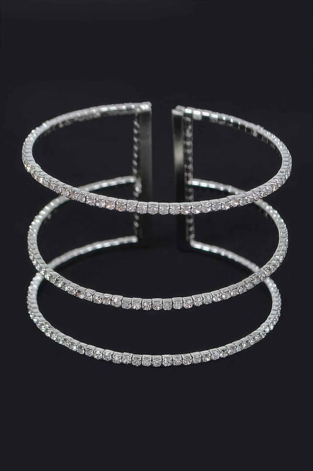 Start A Trend Sparkly Rhinestone Open Bracelet
