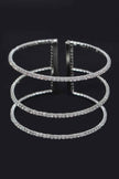 Start A Trend Sparkly Rhinestone Open Bracelet