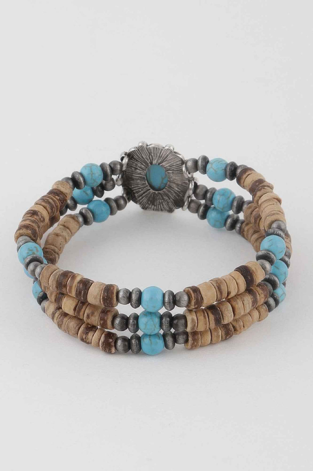 Beaded Vintage Stone Bracelet