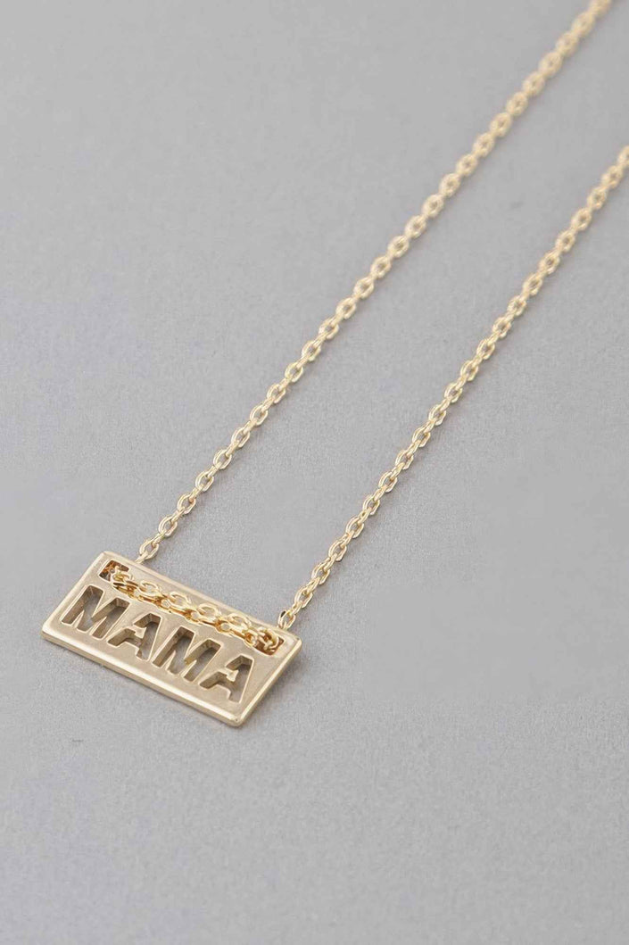 Mama Plate Necklace
