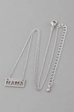 Mama Plate Necklace