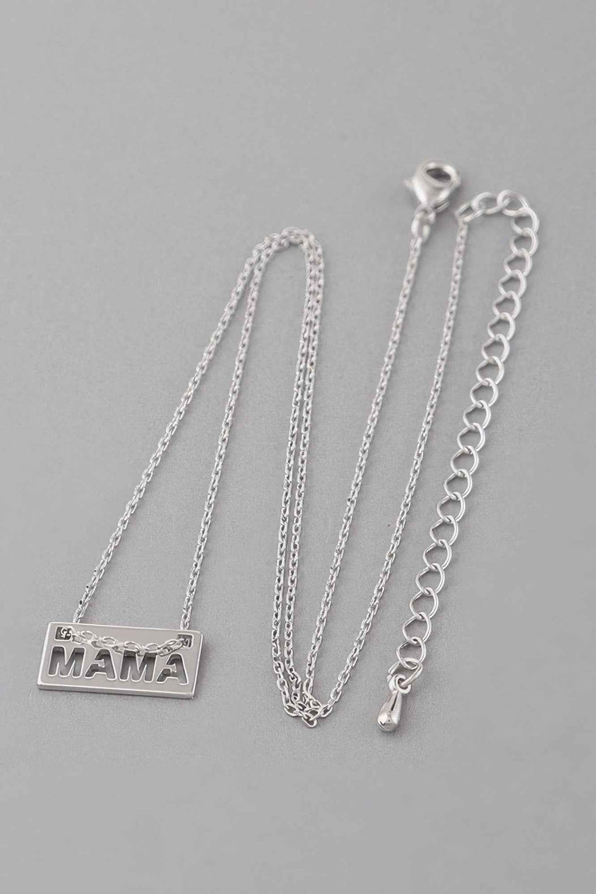 Mama Plate Necklace