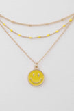 Multi Happy Face Necklace