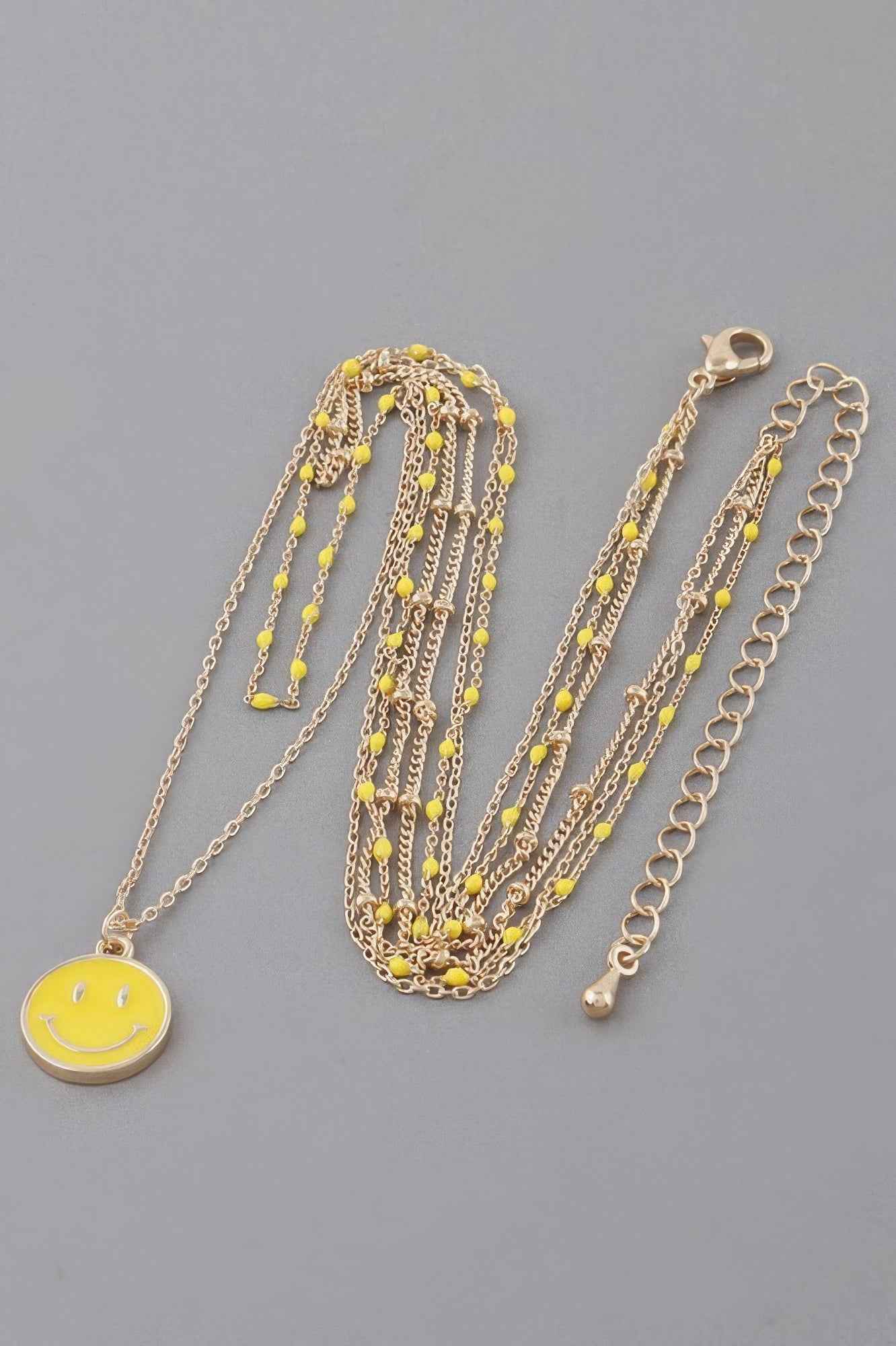 Multi Happy Face Necklace