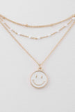Multi Happy Face Necklace