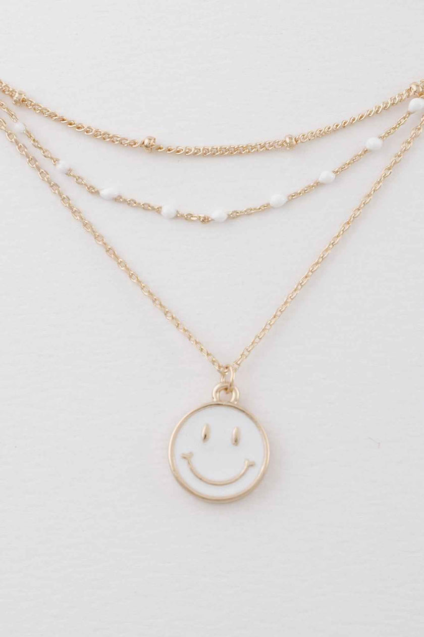 Multi Happy Face Necklace