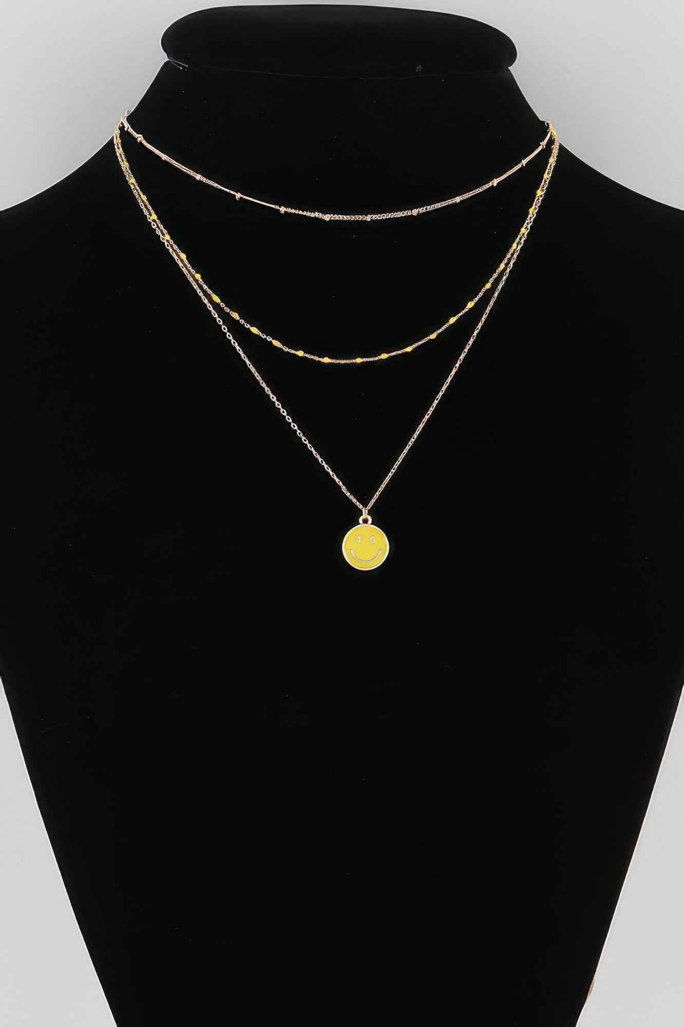 Multi Happy Face Necklace
