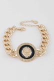 Lion Emblem Chain Bracelet