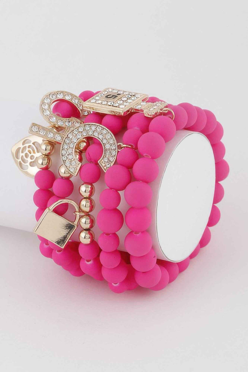 Beaded Luxury Charms Bracelet