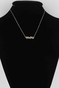 Mama Script Necklace
