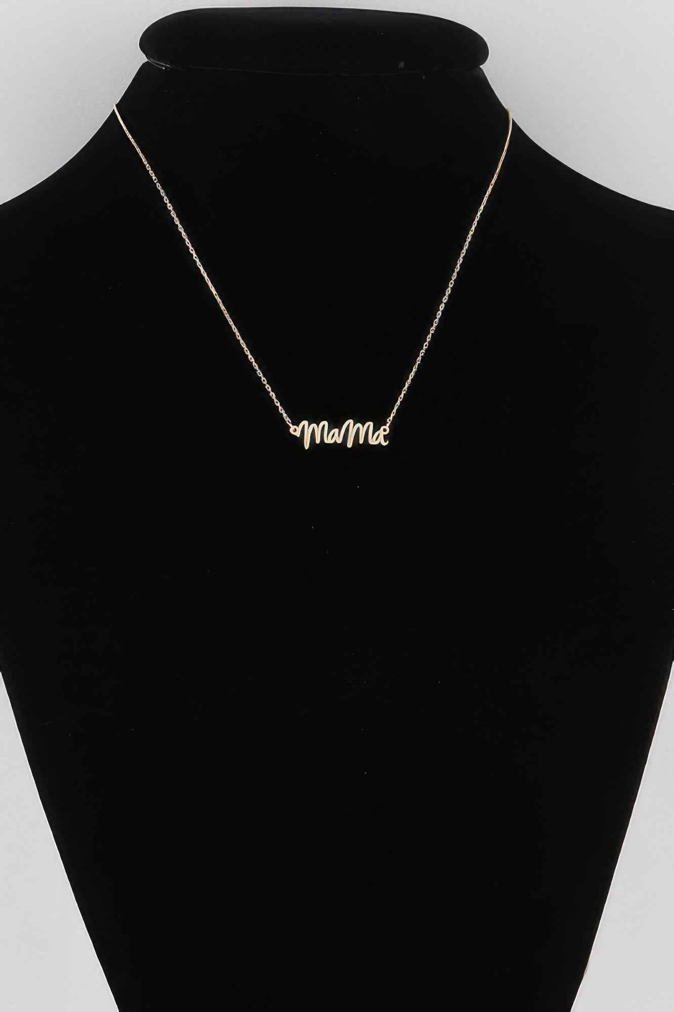 Mama Script Necklace