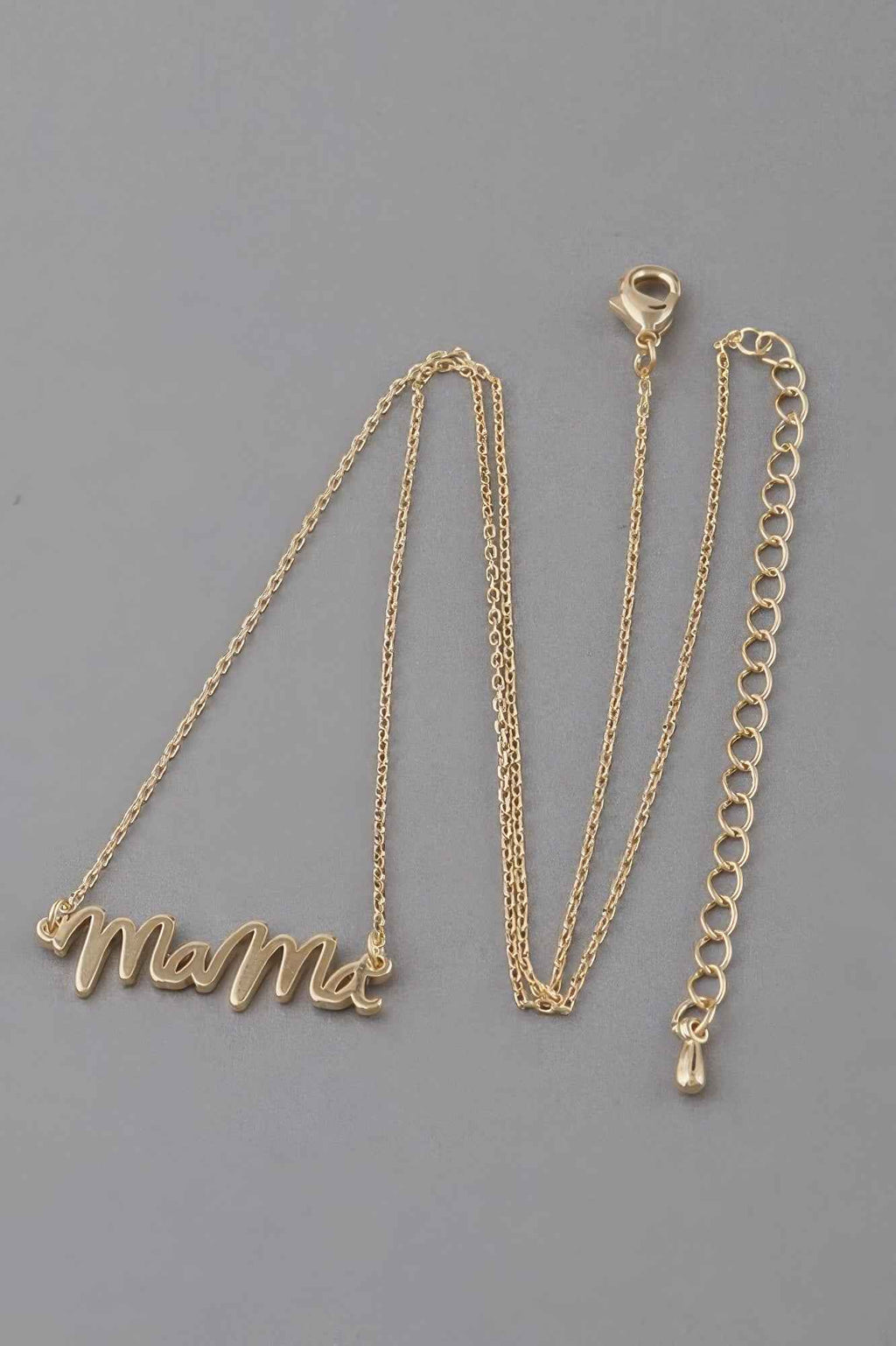 Mama Script Necklace