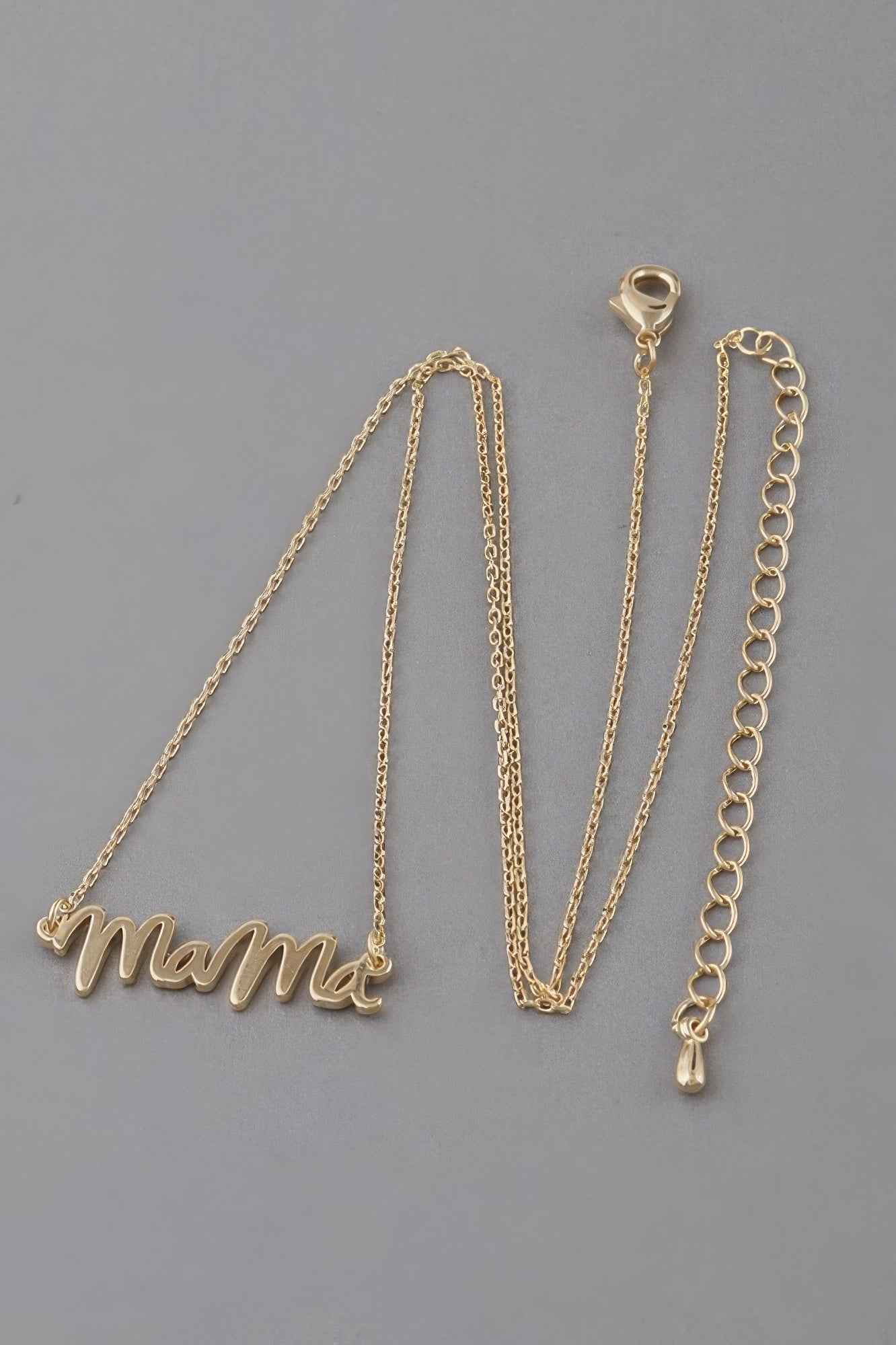 Mama Script Necklace