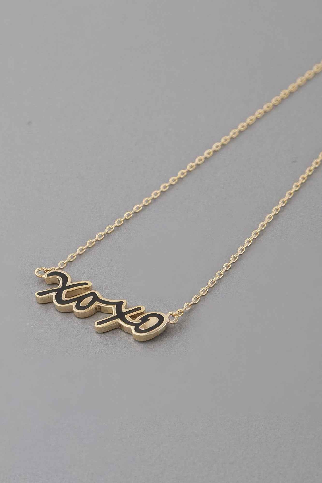 Xoxo Script Necklace