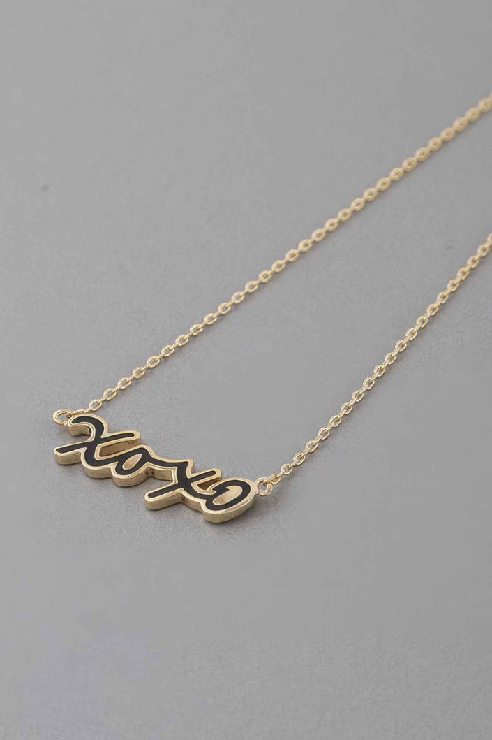Xoxo Script Necklace