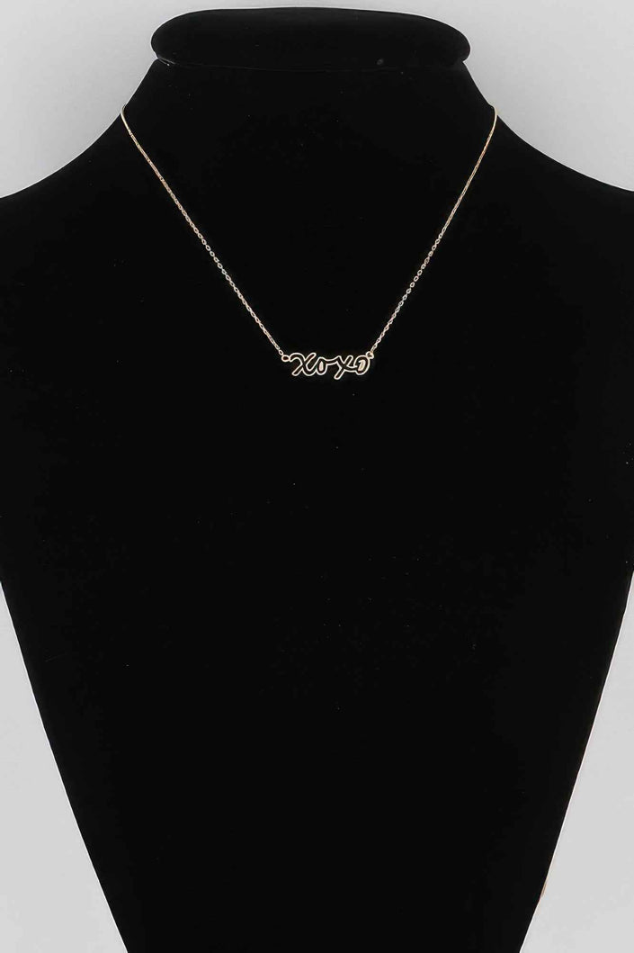 Xoxo Script Necklace