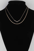 Pearled V Necklace