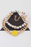 Smiley Face Beaded Bracelet