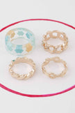 Flower N Chain Rings Set