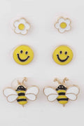 Spring Time Stud Earrings Set