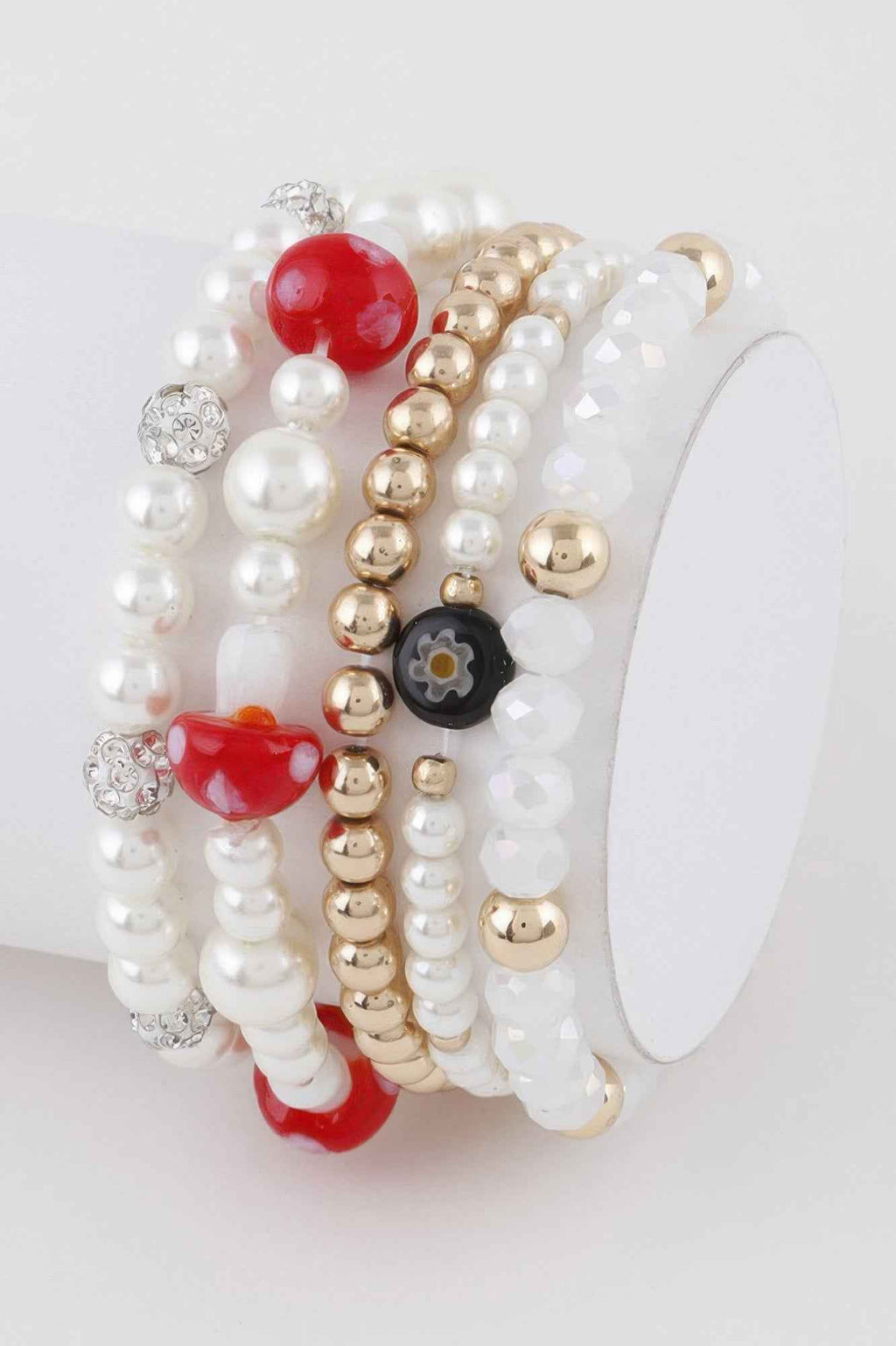 Beaded Mushroom Bracelet