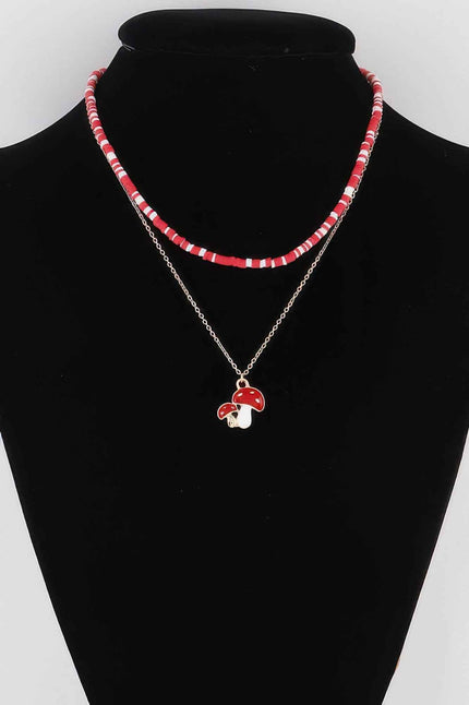 Mushroom Duo Necklace