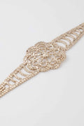 Jeweled Flower Choker Necklace