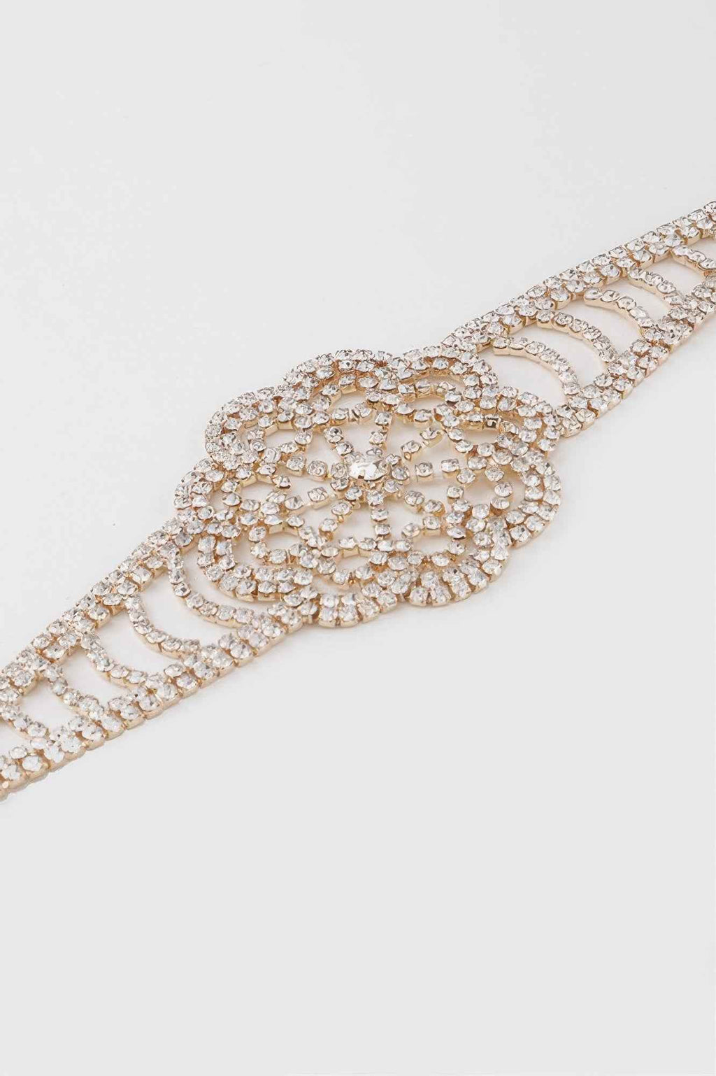 Jeweled Flower Choker Necklace
