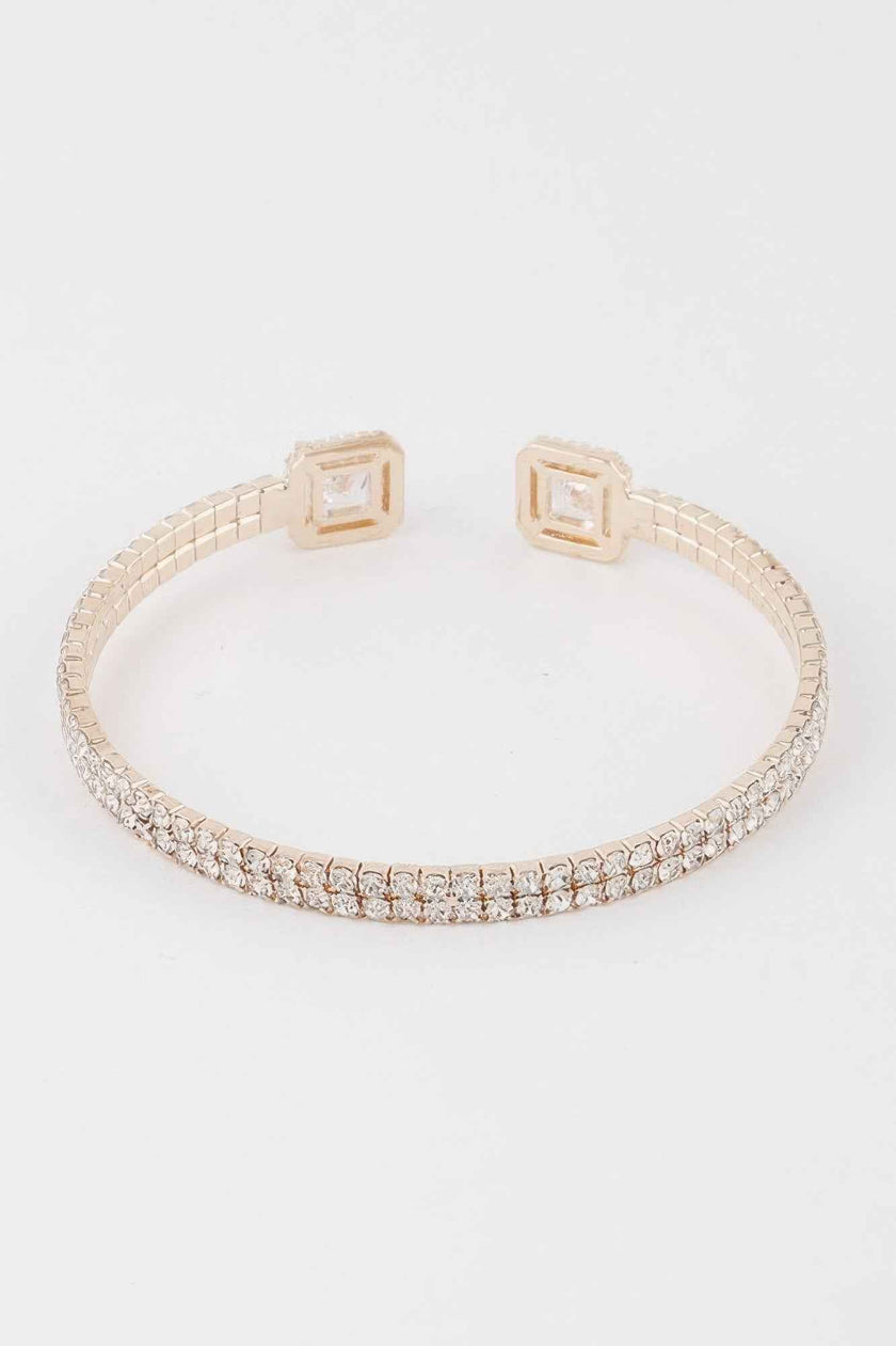 Jeweled Open Cuff Bracelet
