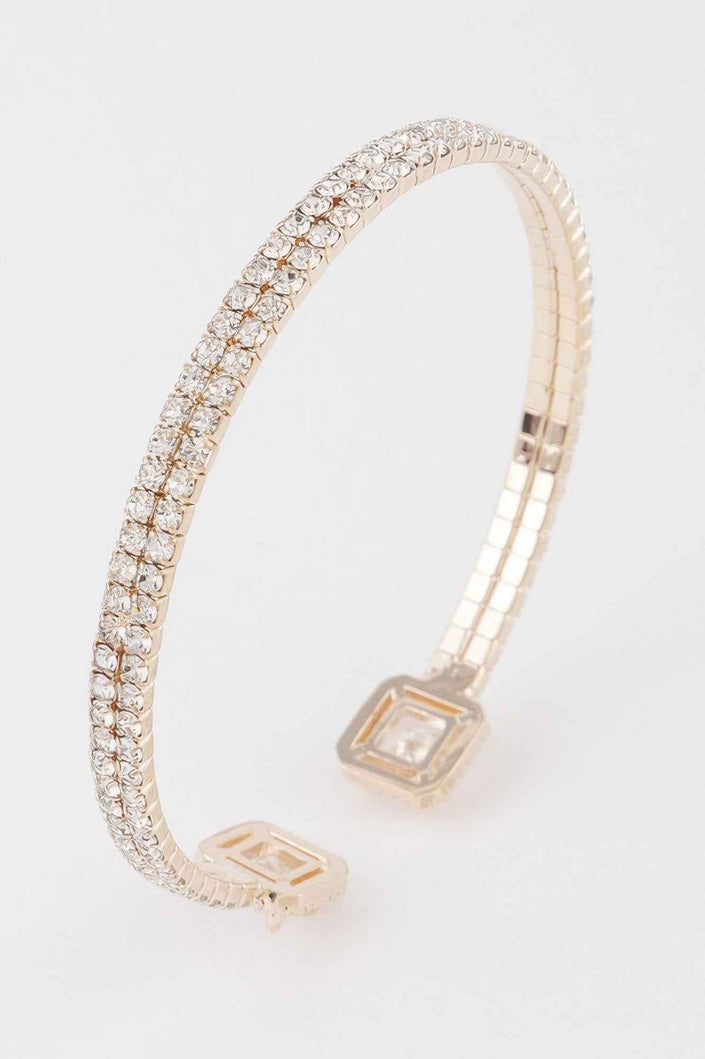 Jeweled Open Cuff Bracelet