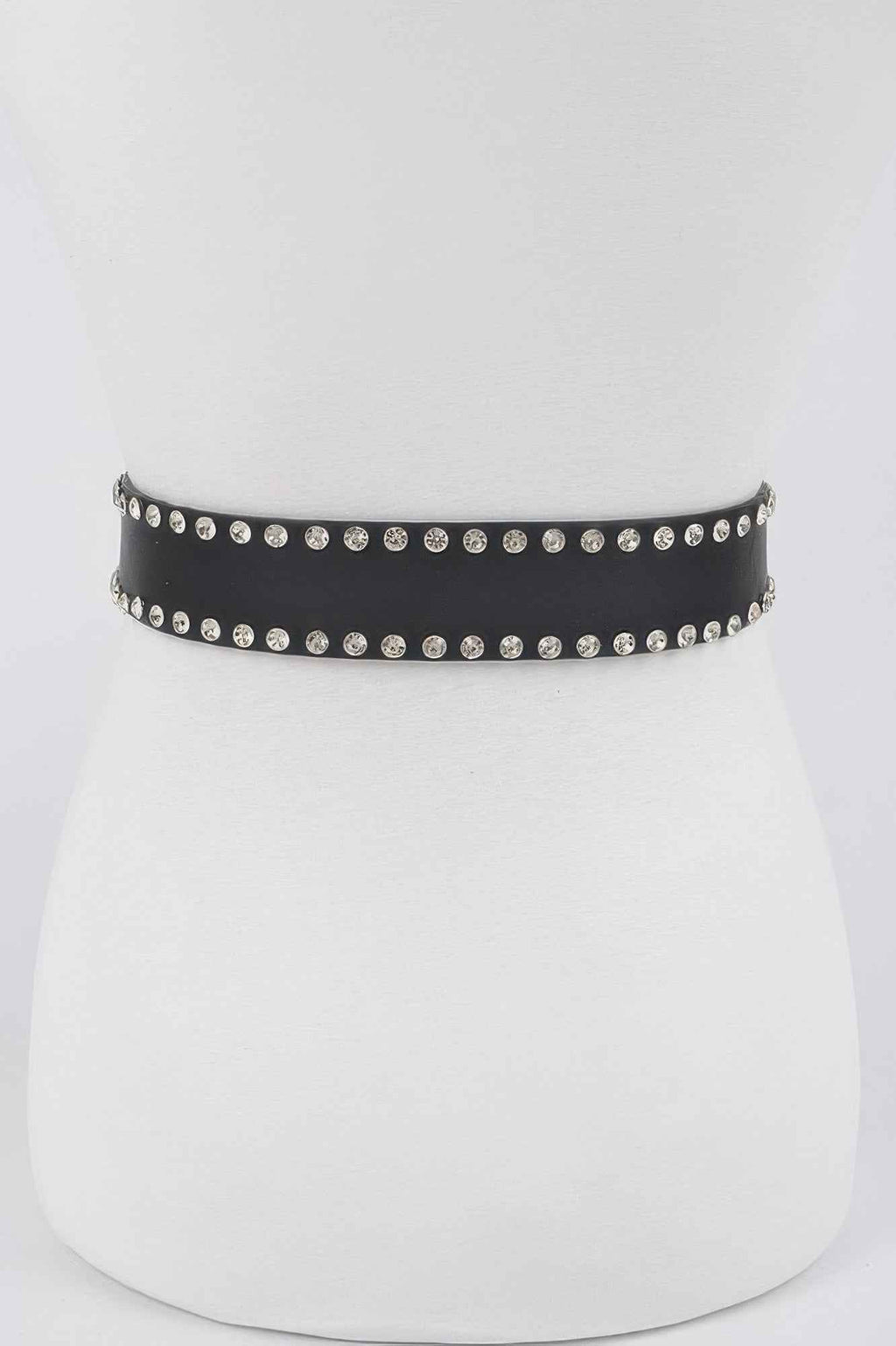 Rhinestone Trimmed Multi Metal Plus Size Belt