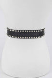 Rhinestone Trimmed Multi Metal Plus Size Belt