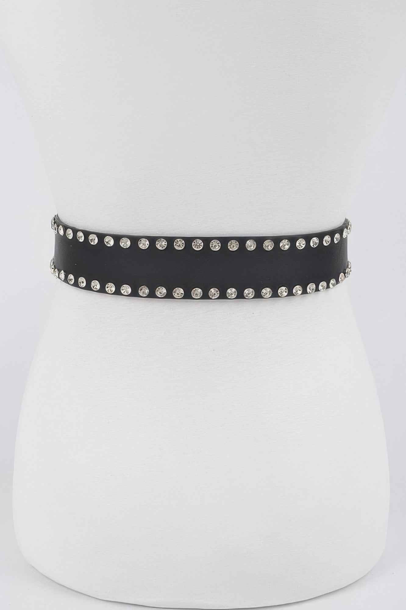 Rhinestone Trimmed Multi Metal Belt