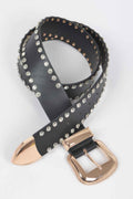 Rhinestone Trimmed Multi Metal Belt