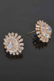 Flower Rhinestone Earrings
