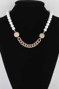 Two Toned Pearl N Bead Necklace