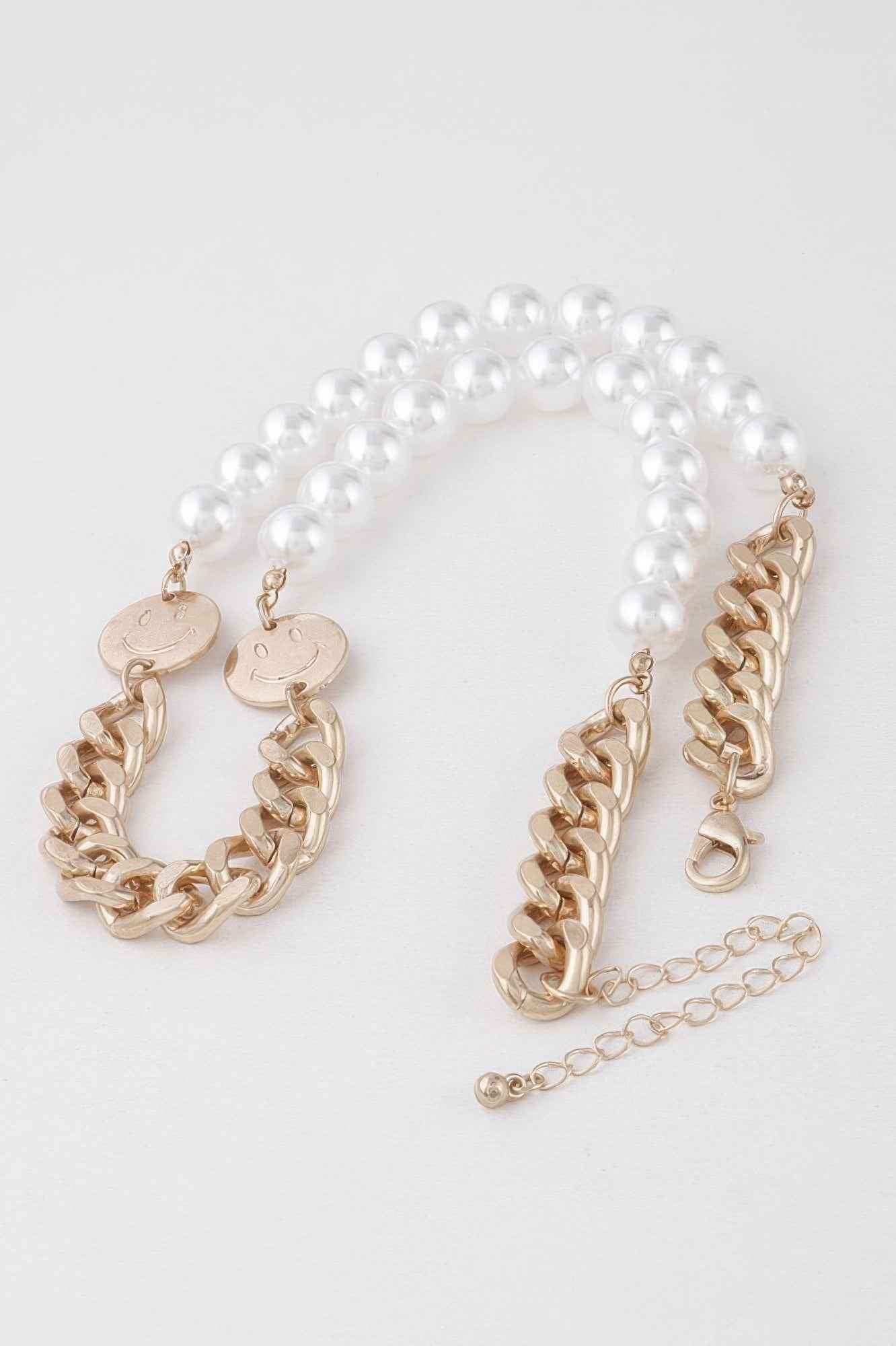 Two Toned Pearl N Bead Necklace