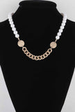 Two Toned Pearl N Bead Necklace
