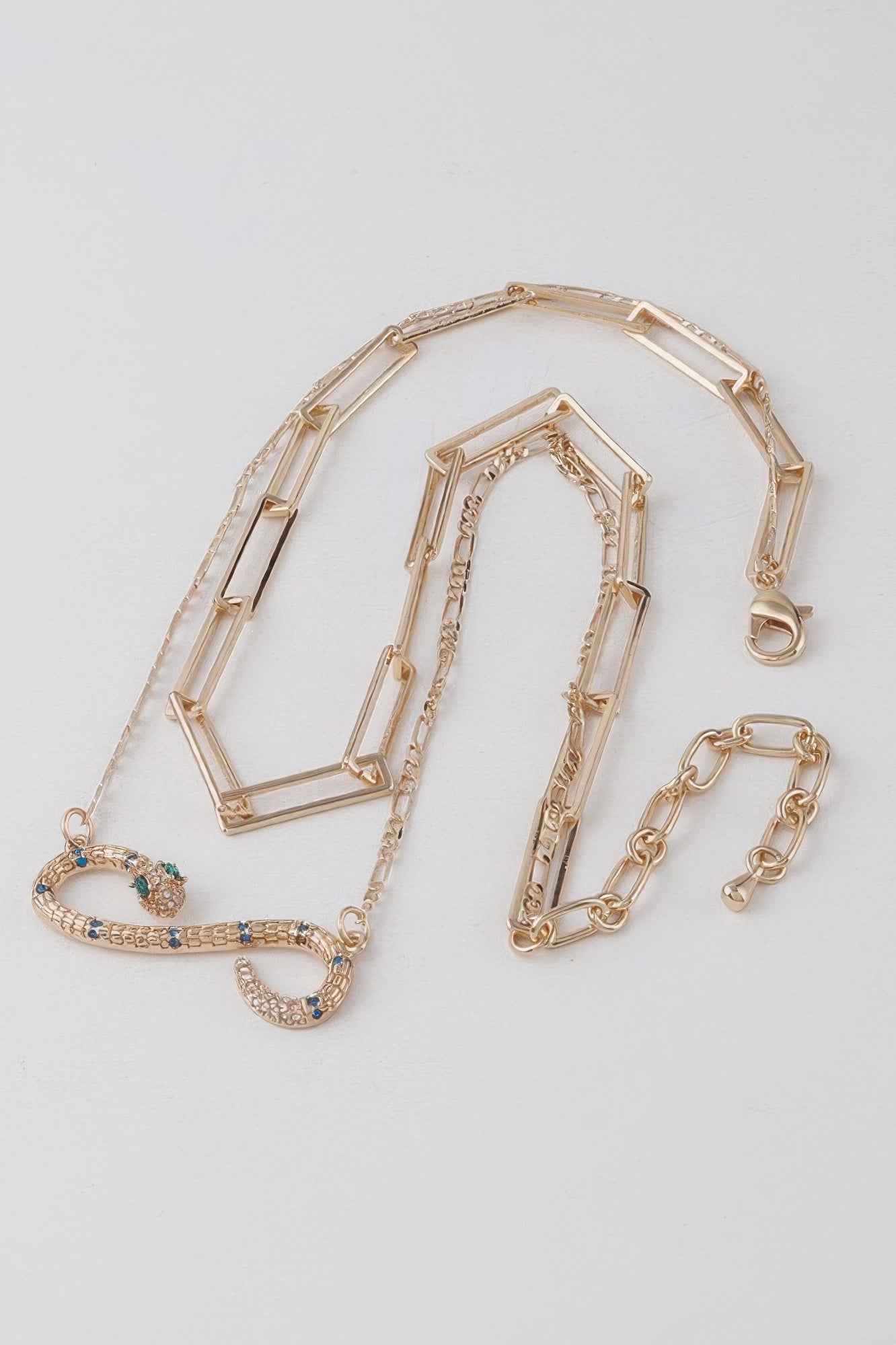 Infinity Snake Pendant Necklace