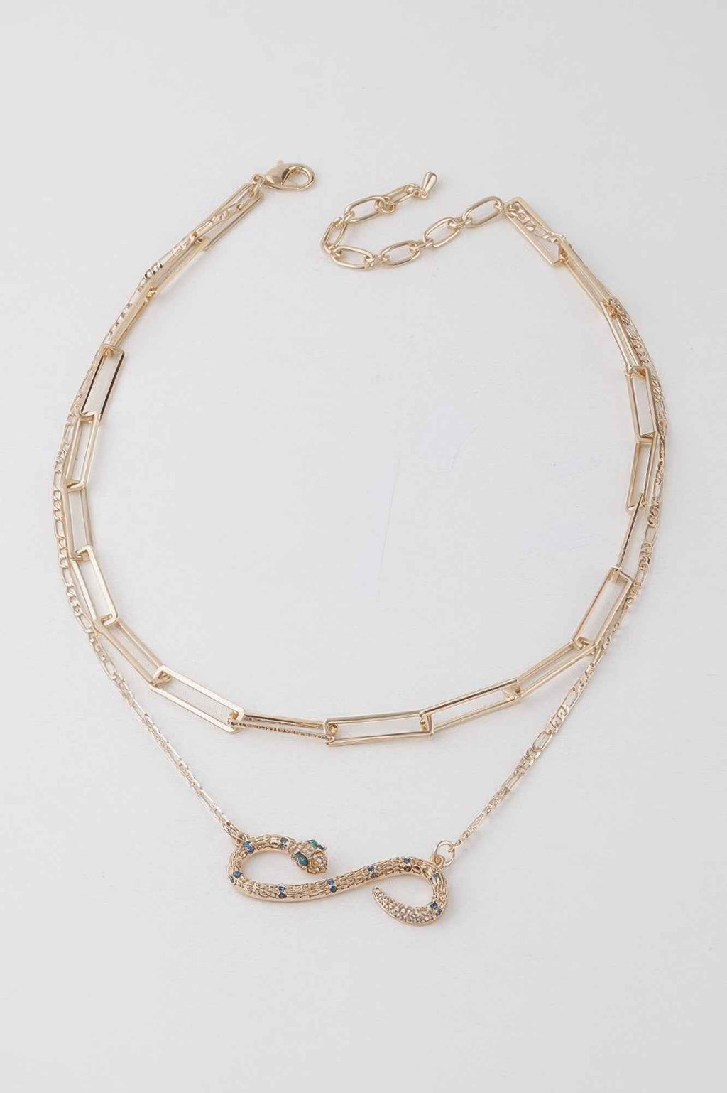 Infinity Snake Pendant Necklace