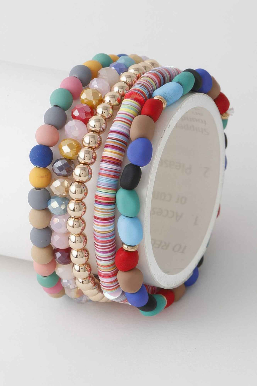 Multi Bead N Crystal Bracelet