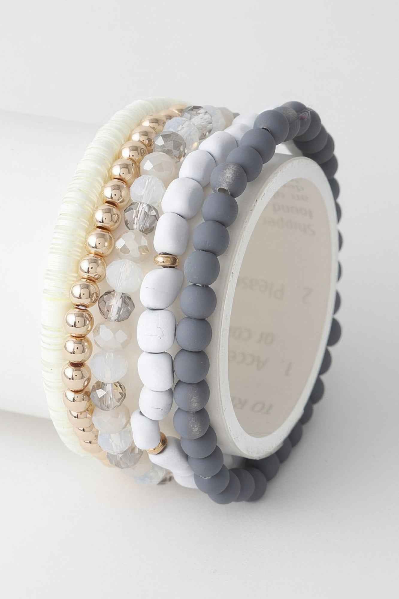 Multi Bead N Crystal Bracelet