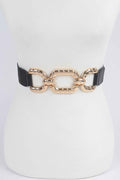 Trendy Metal Buckle Elastic Belt
