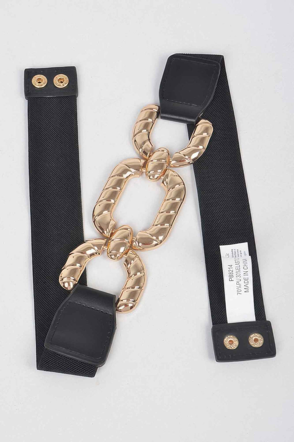 Trendy Metal Buckle Elastic Belt