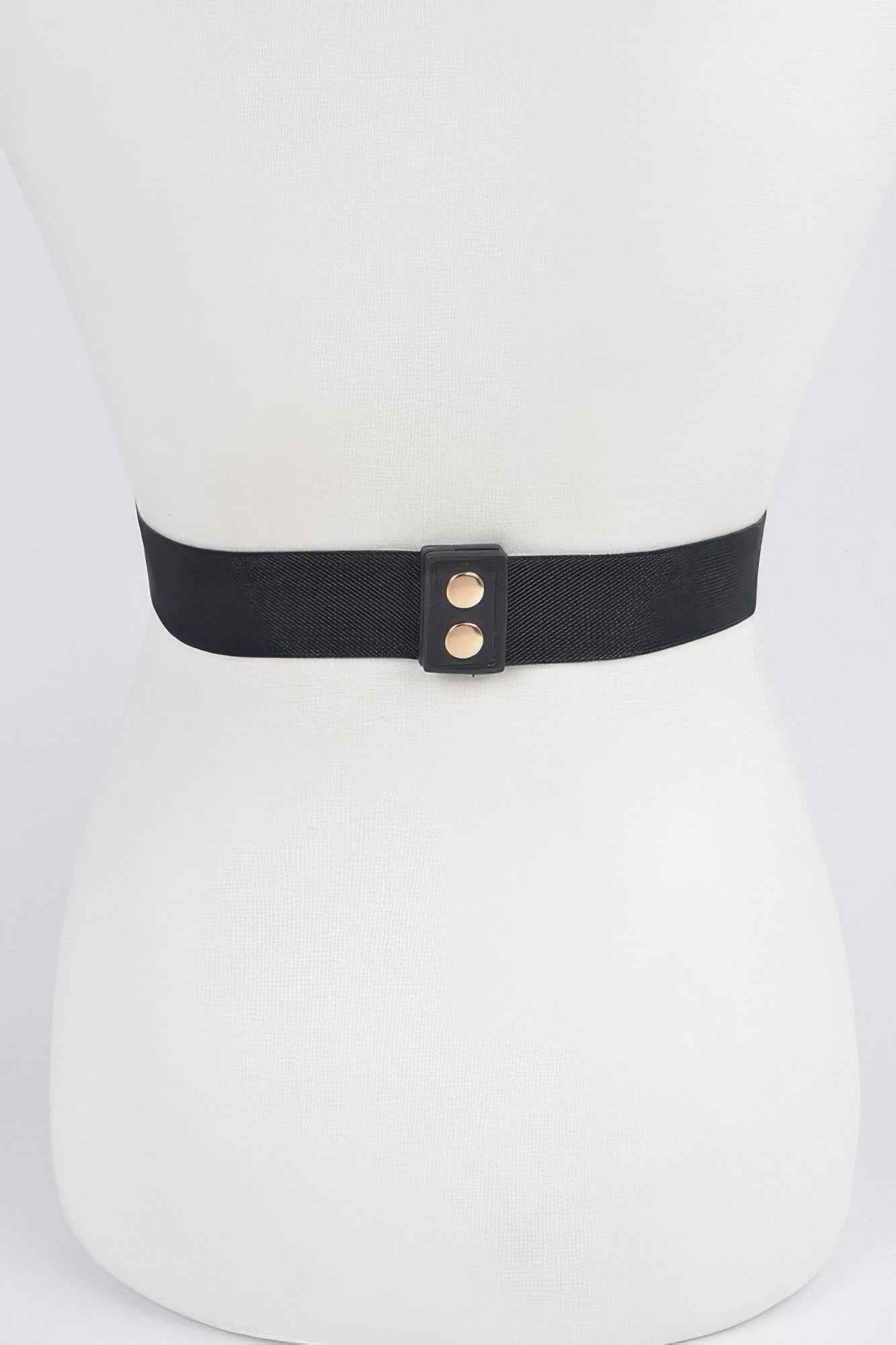 Trendy Metal Buckle Elastic Belt
