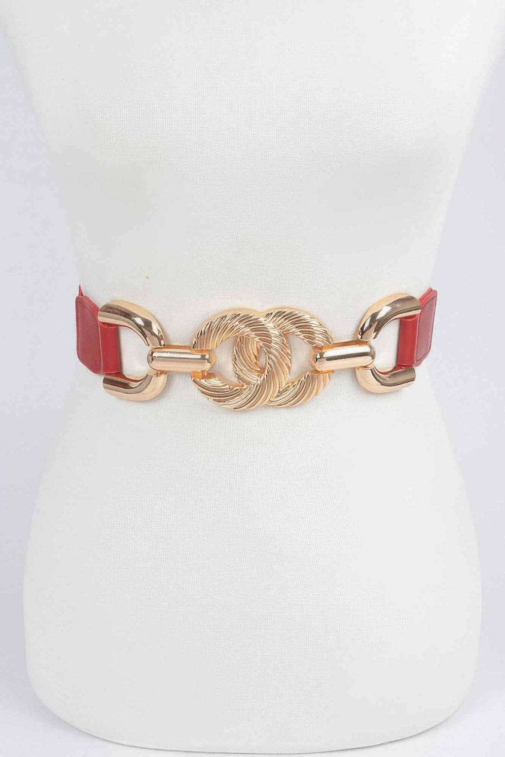 Trendy Metal Buckle Elastic Belt