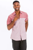 2 Tone Short Sleeve Shirt - Pikemla